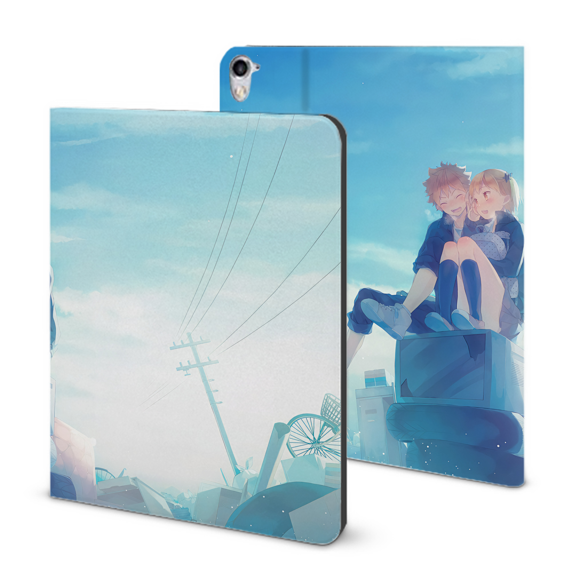 （画像用） ハイキュー!! Haikyu!! IPad ケース ブック型 PUレザー TPU 耐衝撃 軽量 薄型 ペン収納なし 全面保護 IPad 各モデル対応